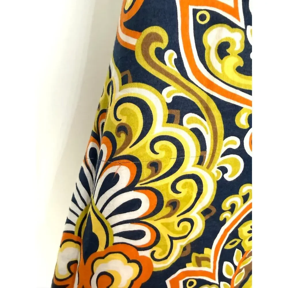 J. Crew Printed A-line Cotton Skirt